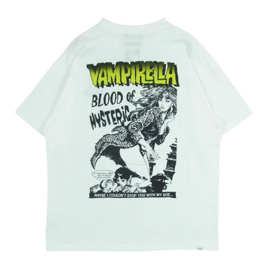 HYSTERIC GLAMOUR ヒステリックグラマー 02251CT45 VAMPIRELLA BLOOD OF HYSTERIC ヴァンピレラ 半袖Ｔシャツ ホワイト系 L【中古】