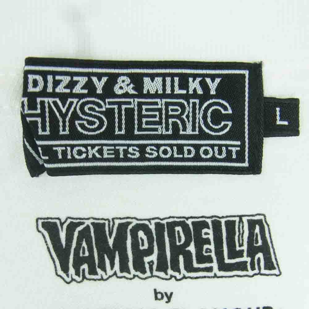 HYSTERIC GLAMOUR ヒステリックグラマー 02251CT45 VAMPIRELLA BLOOD OF HYSTERIC ヴァンピレラ 半袖Ｔシャツ ホワイト系 L【中古】