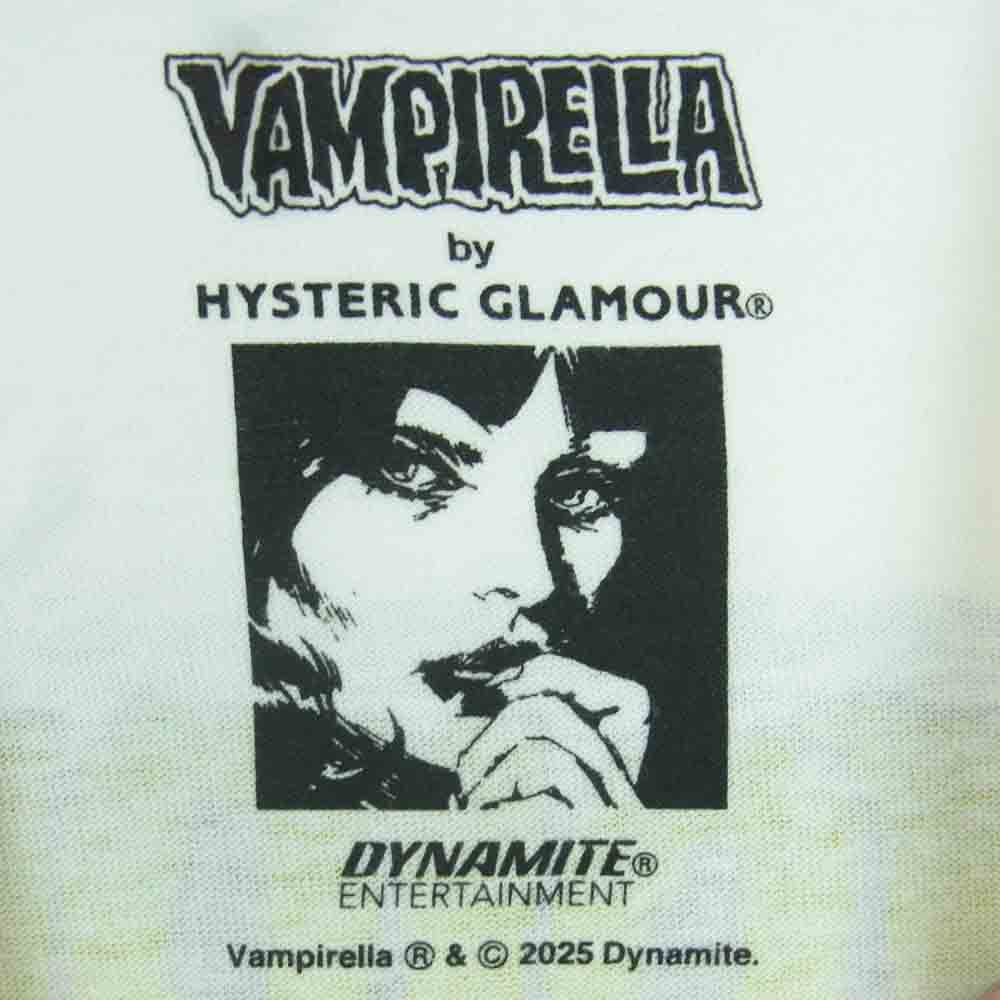 HYSTERIC GLAMOUR ヒステリックグラマー 02251CT45 VAMPIRELLA BLOOD OF HYSTERIC ヴァンピレラ 半袖Ｔシャツ ホワイト系 L【中古】