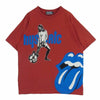 HYSTERIC GLAMOUR ヒステリックグラマー 02243CT13 THE ROLLING STONES GIRL&TONGUE ローリング ストーンズ 半袖 Tシャツ レッド系 ブルー系 L【中古】