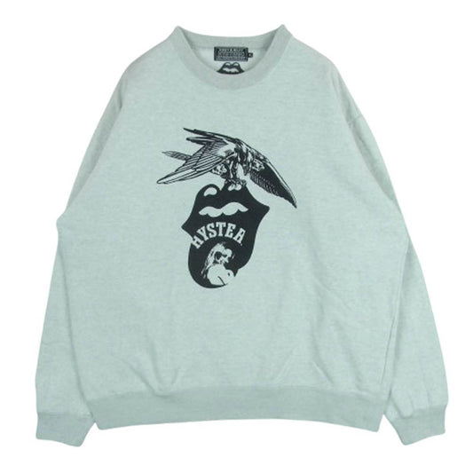 HYSTERIC GLAMOUR ヒステリックグラマー 02233CS08 THE ROLLING STONES 1975 ローリングストーンズ スウェット ライトグレー系 XL【中古】