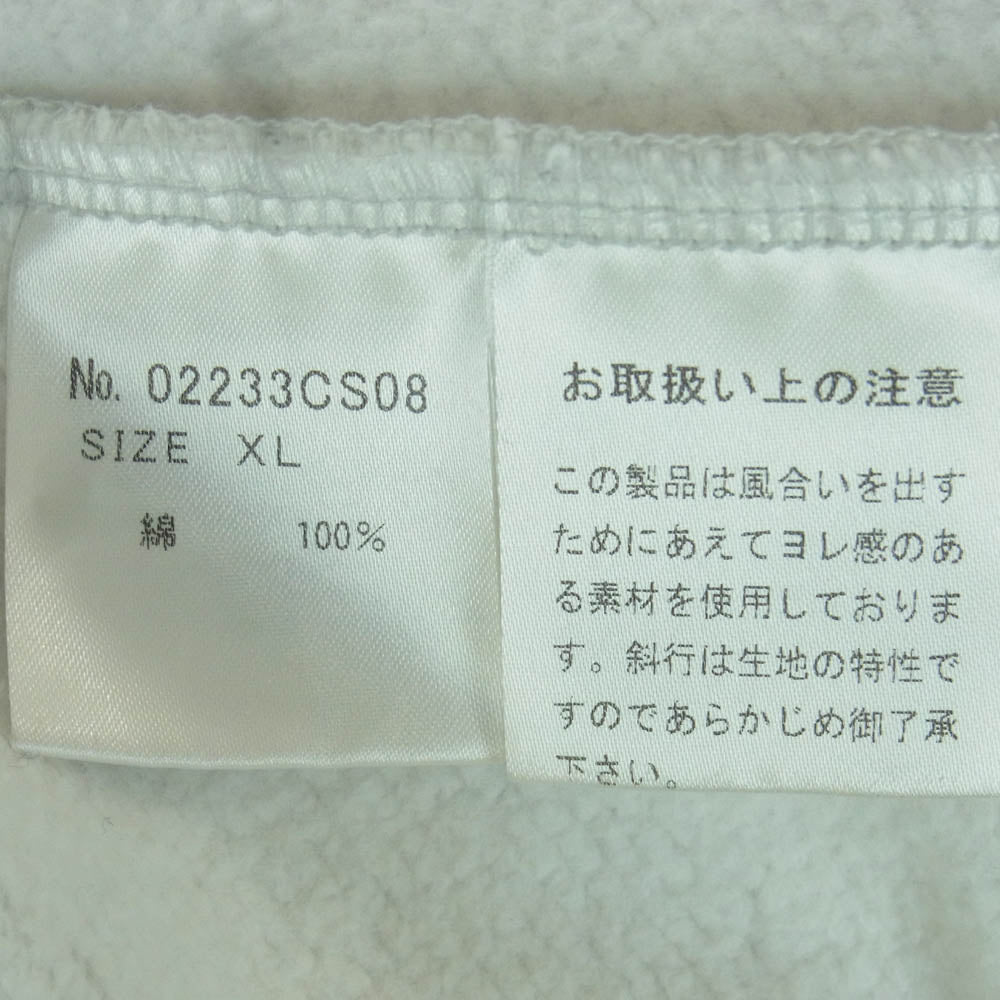HYSTERIC GLAMOUR ヒステリックグラマー 02233CS08 THE ROLLING STONES 1975 ローリングストーンズ スウェット ライトグレー系 XL【中古】