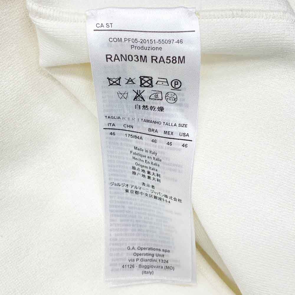 GIORGIO ARMANI ジョルジオアルマーニ ホワイト タイト スカート ホワイト系 46【中古】