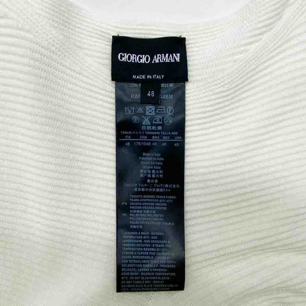 GIORGIO ARMANI ジョルジオアルマーニ アンサンブル カーディガン カットソー 2P 2ピース ホワイト系 48【中古】