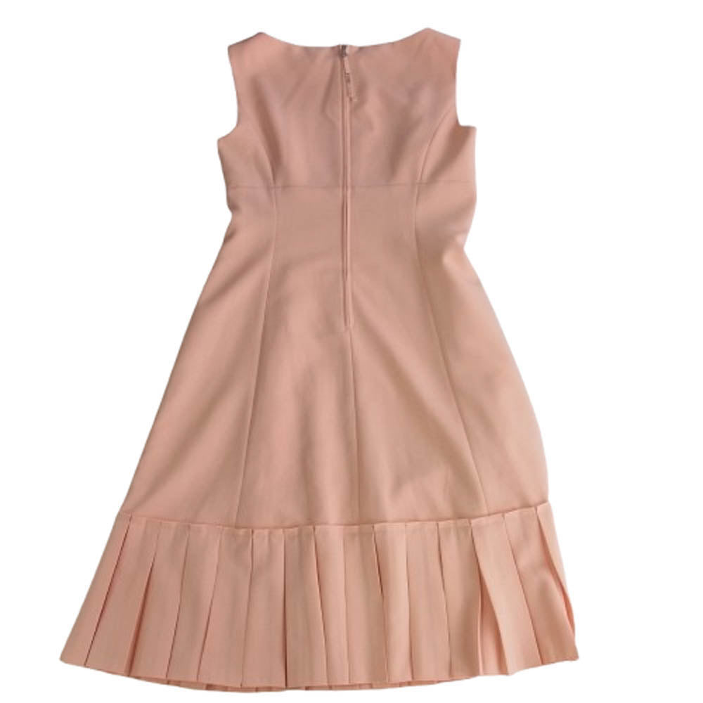 FOXEY フォクシー NA00X617PR FOXEY NEW YORK DRES LUMI ルミ ノースリーブ ワンピース サーモンピンク系 40【中古】