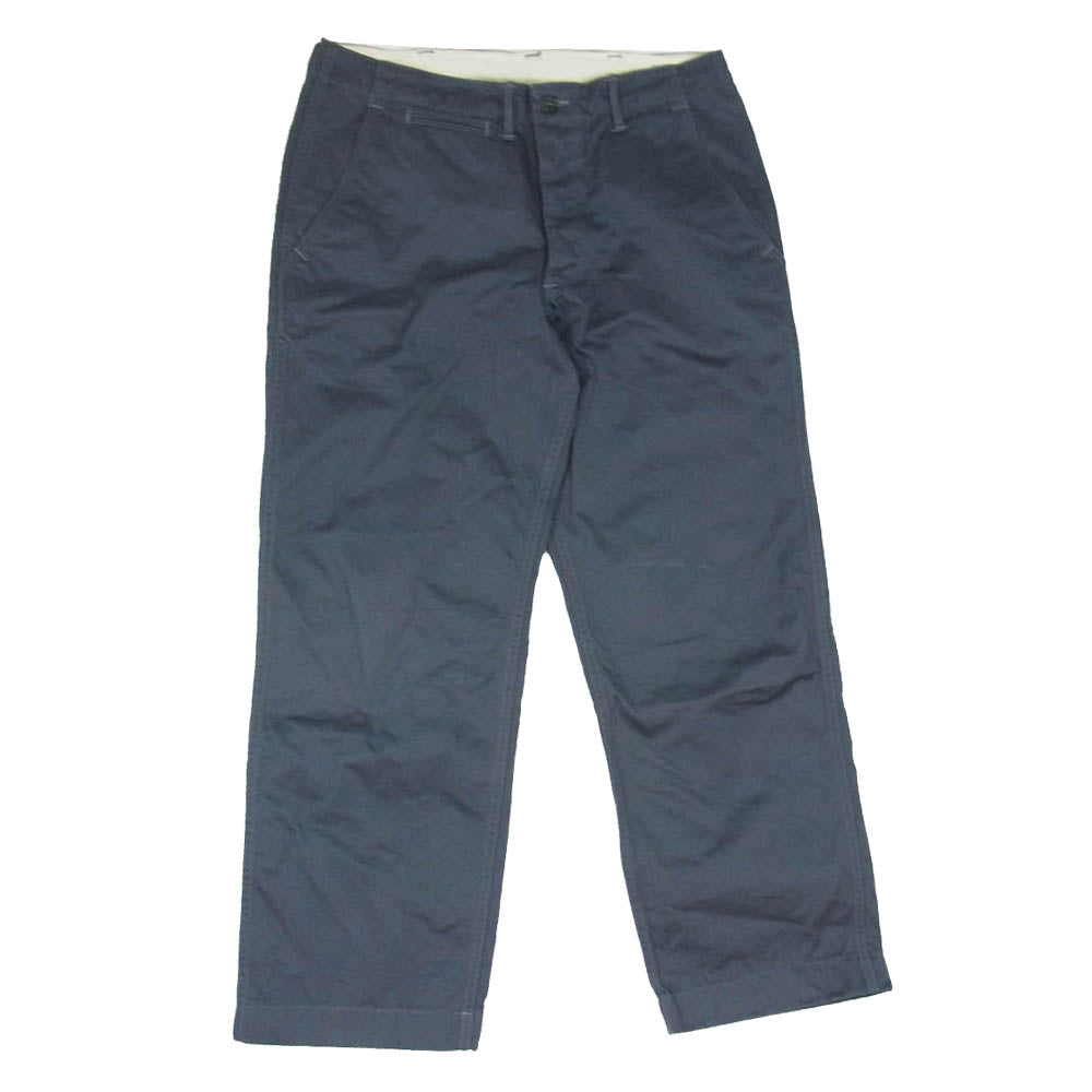 WAREHOUSE ウエアハウス DUCK DIGGER チノ ワーク トラウザーズ パンツ ネイビー系 33【中古】