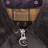 Barbour バブアー 242MWX1678 TRANSPORT トランスポート 襟コーデュロイ 裏地チェック ワックス ショート ジャケット ダークグレー系 38【中古】