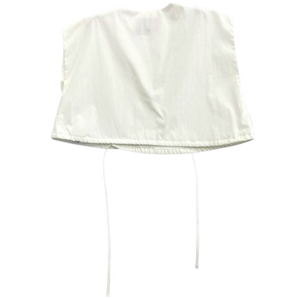 イロット 014-021-WSH15 クロップ丈 無地 ベスト ホワイト系 F【中古】