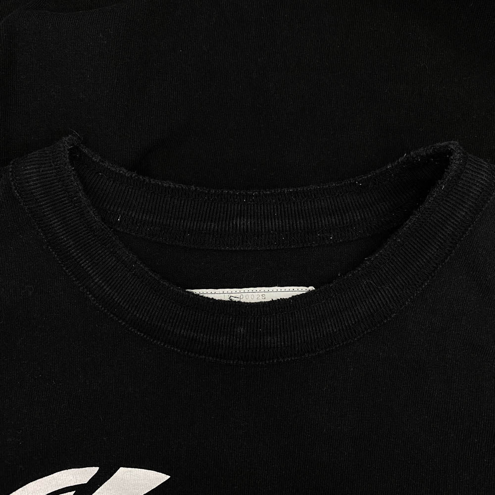 Sacai サカイ 19SS 19-0002S melting pot T shirts メルティング ポット クルーネック プリント 半袖 Tシャツ ブラック系 2【中古】