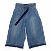 Sacai サカイ 18SS 18-03609 カットオフ デニム ショーツ ワイド パンツ インディゴブルー系 1【中古】