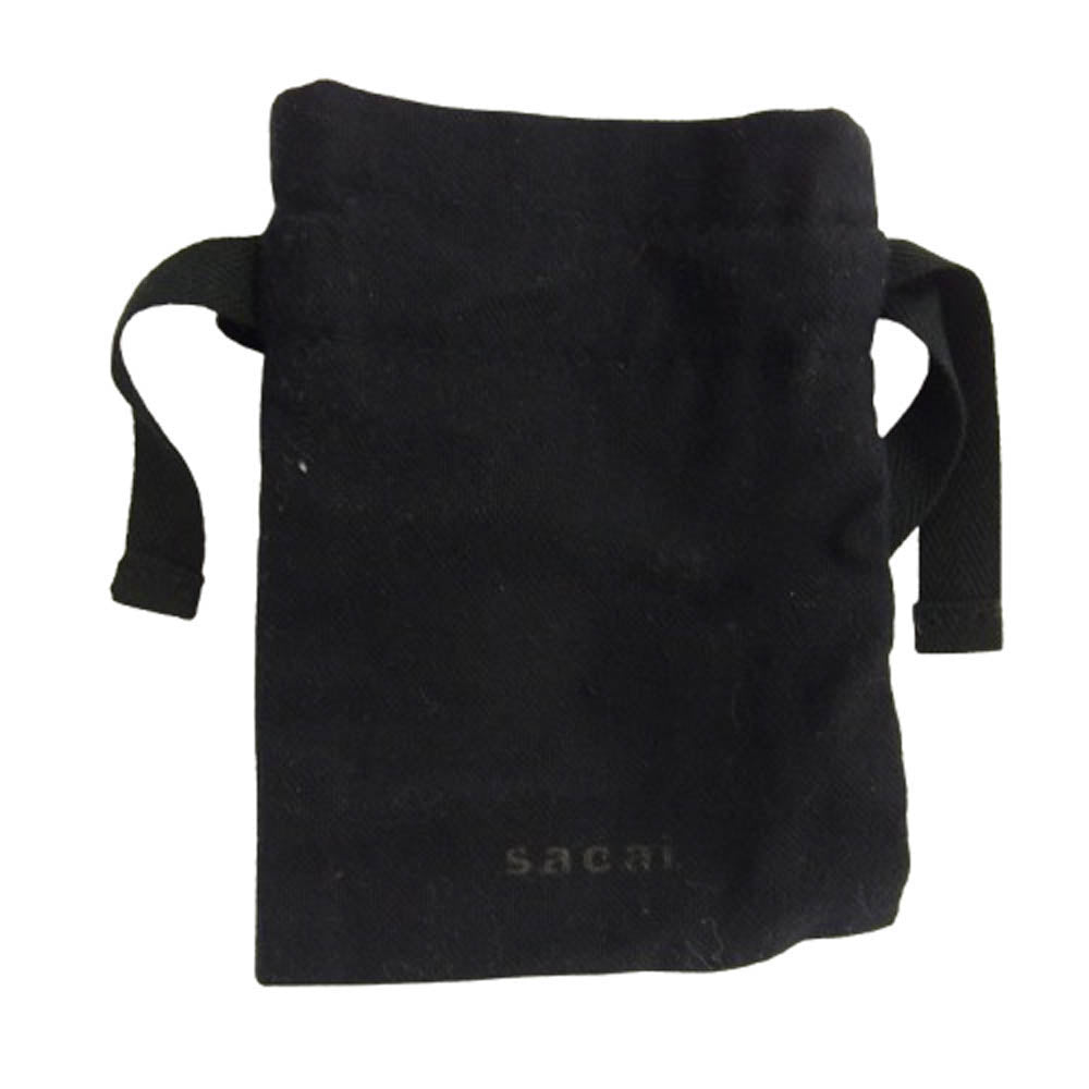 Sacai サカイ 21SS ロゴ カレッジリング ジルコニア 指輪 リング ゴールド系 ゴールド系【中古】