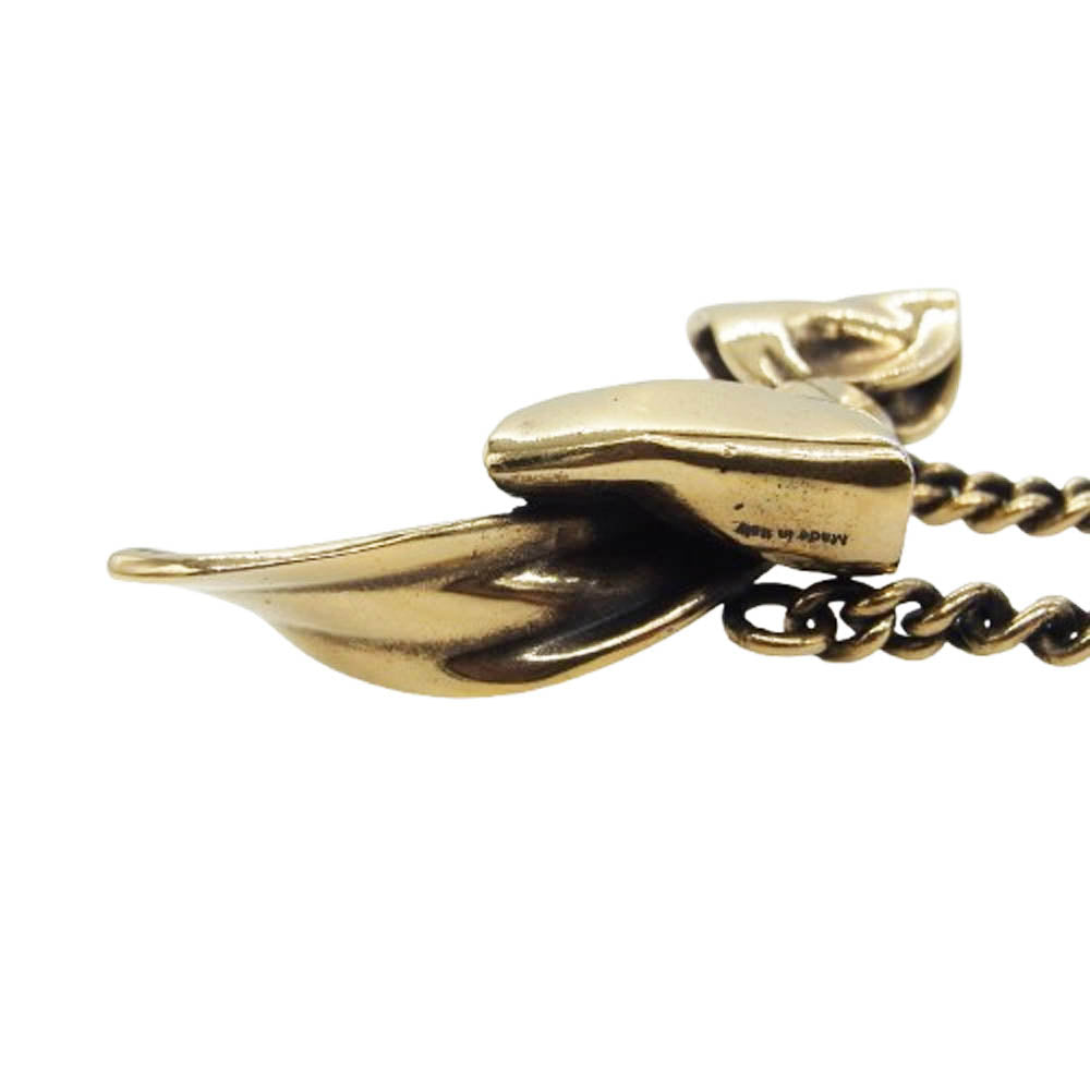 ACNE STUDIOS アクネストゥディオズ BOW NECKLACE リボン ネックレス ゴールド系【中古】