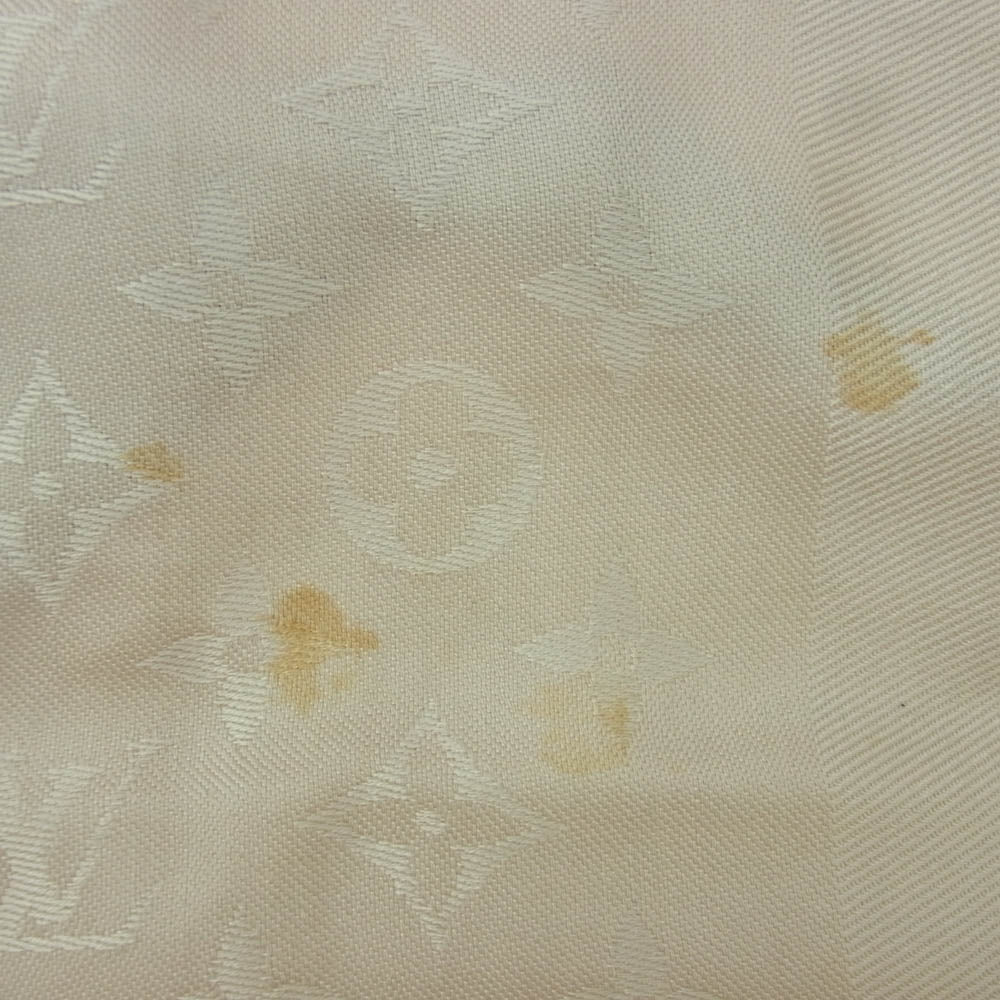 LOUIS VUITTON ルイ・ヴィトン 402336 シルク ウール ストール ショール ベージュ系【中古】
