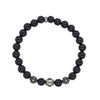 CHROME HEARTS クロムハーツ（原本無） 8mm BEAD クロスボール ビーズ ブレスレット ブラック系【中古】