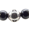 CHROME HEARTS クロムハーツ（原本無） 8mm BEAD クロスボール ビーズ ブレスレット ブラック系【中古】