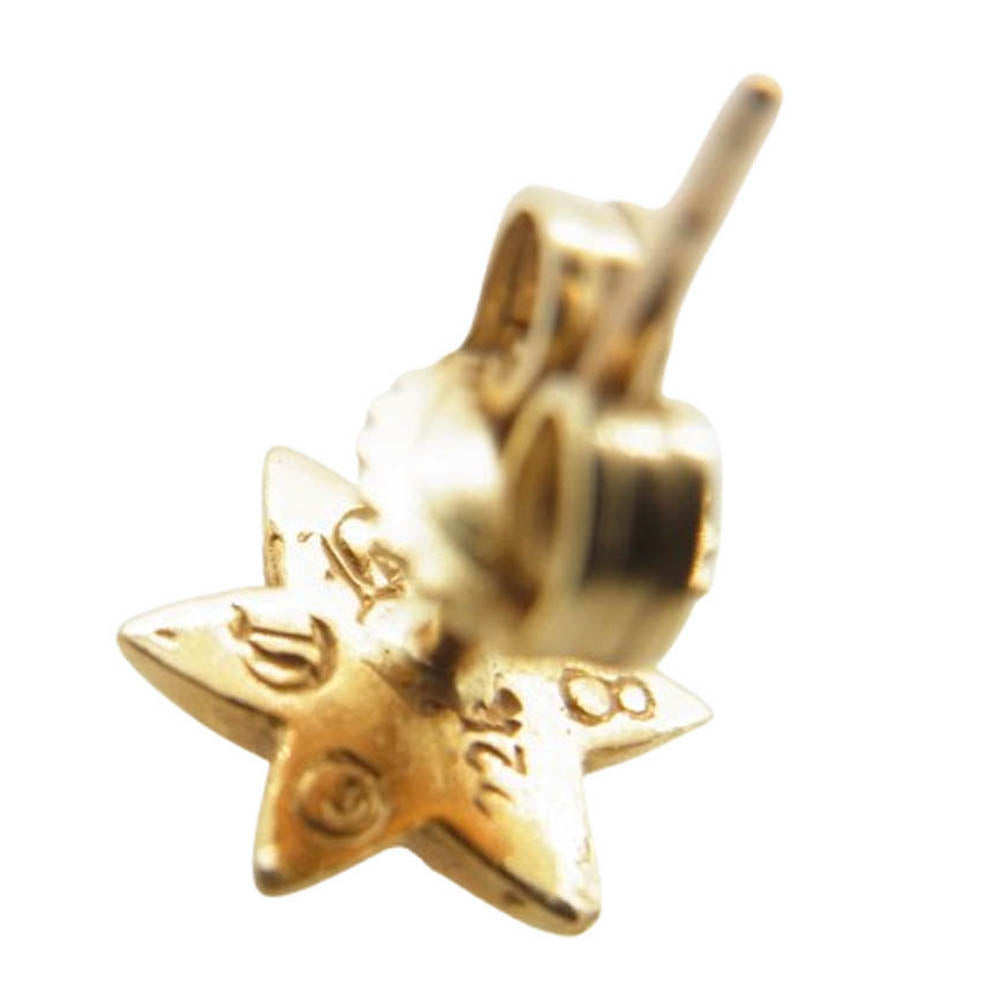 CHROME HEARTS クロムハーツ（原本有） 22K CO STAR DMND スター スタッド 1ダイヤ ゴールド ピアス ゴールド系【中古】