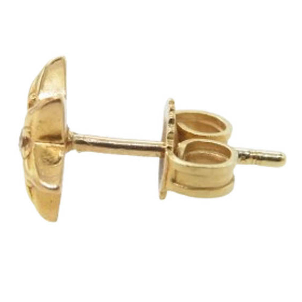 CHROME HEARTS クロムハーツ（原本無） 22K CO STAR DMND スター スタッド 1ダイヤ ゴールド ピアス ゴールド系【中古】