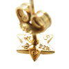 CHROME HEARTS クロムハーツ（原本無） 22K CO STAR DMND スター スタッド 1ダイヤ ゴールド ピアス ゴールド系【中古】
