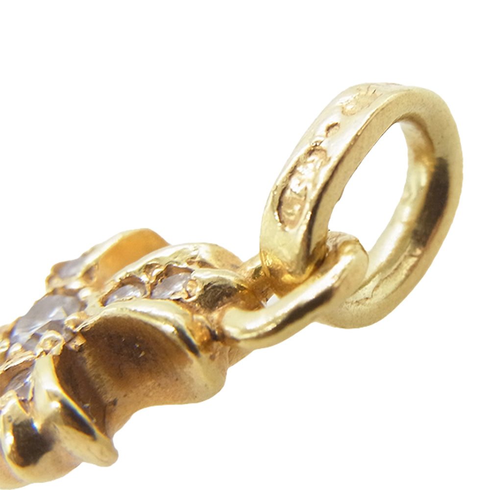 CHROME HEARTS クロムハーツ（原本無） 22K BBYFAT P/DIA ベイビーファット パヴェダイヤ ペンダントトップ ゴールド ゴールド系【中古】