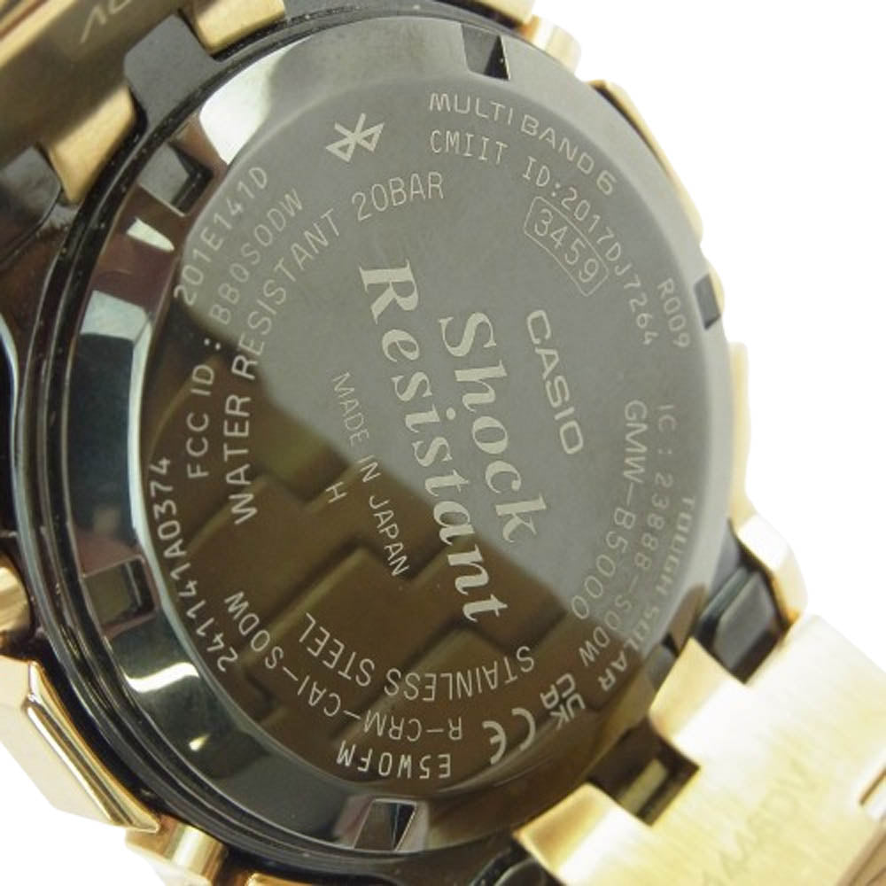 G-SHOCK ジーショック GMW-B5000GD-9JF フルメタル Bluetooth対応 ソーラー クォーツ 反転液晶 ゴールド ゴールド系【中古】