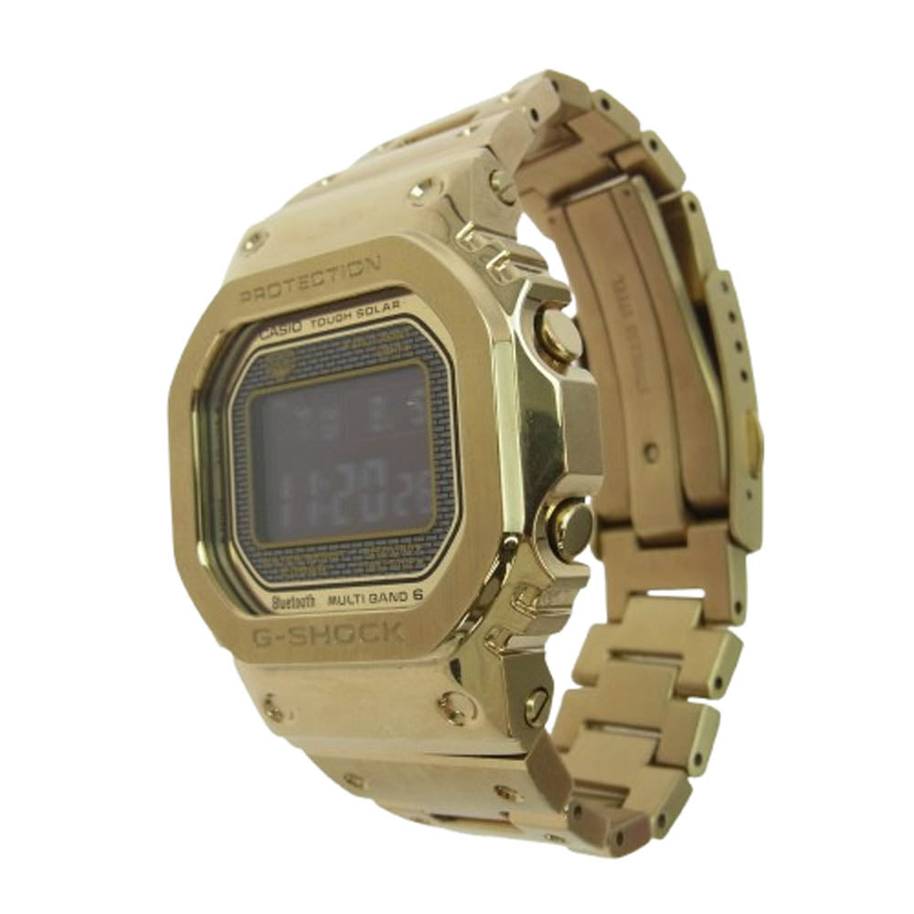 G-SHOCK ジーショック GMW-B5000GD-9JF フルメタル Bluetooth対応 ソーラー クォーツ 反転液晶 ゴールド ゴールド系【中古】