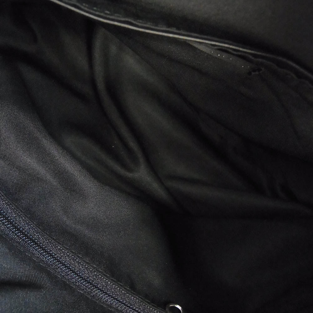 ヤーカ Y2306FRB17 real leather tuck design hand ＆ tote bag リアル レザー タック デザイン ハンド 牛革 トート バッグ ブラック系 free【美品】【中古】