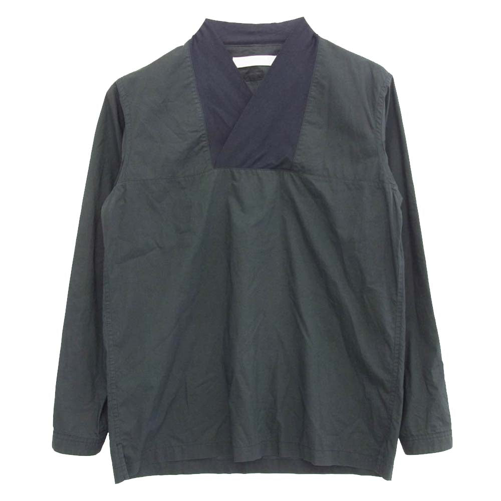 アシードンクラウド 310151605 コットン プルオーバー 長袖 シャツ ネイビー系 ブルーブラック系 M【中古】