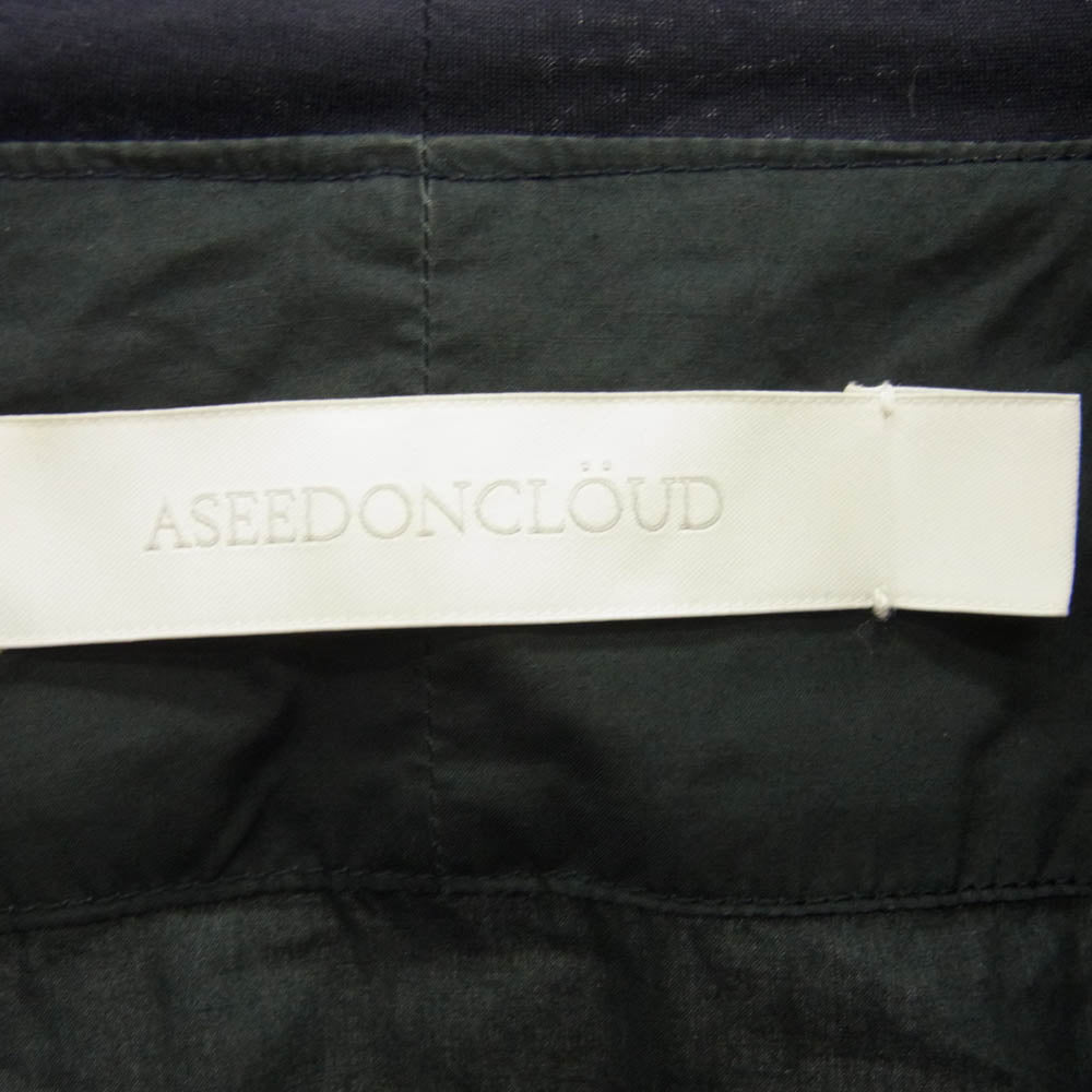 アシードンクラウド 310151605 コットン プルオーバー 長袖 シャツ ネイビー系 ブルーブラック系 M【中古】