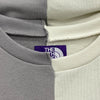 THE NORTH FACE ノースフェイス NT3221N PURPLE LABEL Asymmetry Logo Tee アシメ ロゴ 半袖 Tシャツ ◆アシンメトリー クレイジーカラー ロゴ Tシャツ マルチカラー系 WS【中古】
