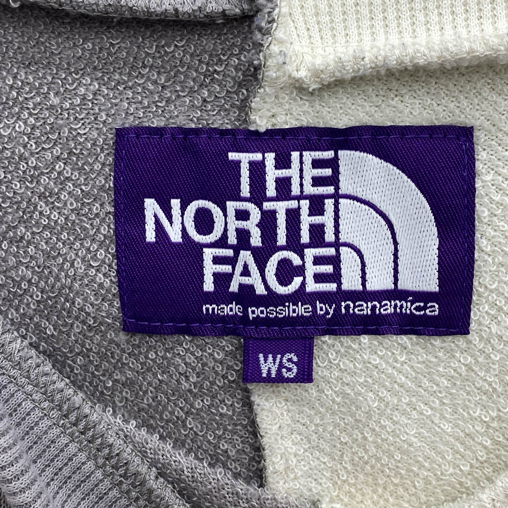 THE NORTH FACE ノースフェイス NT3221N PURPLE LABEL Asymmetry Logo Tee アシメ ロゴ 半袖 Tシャツ ◆アシンメトリー クレイジーカラー ロゴ Tシャツ マルチカラー系 WS【中古】
