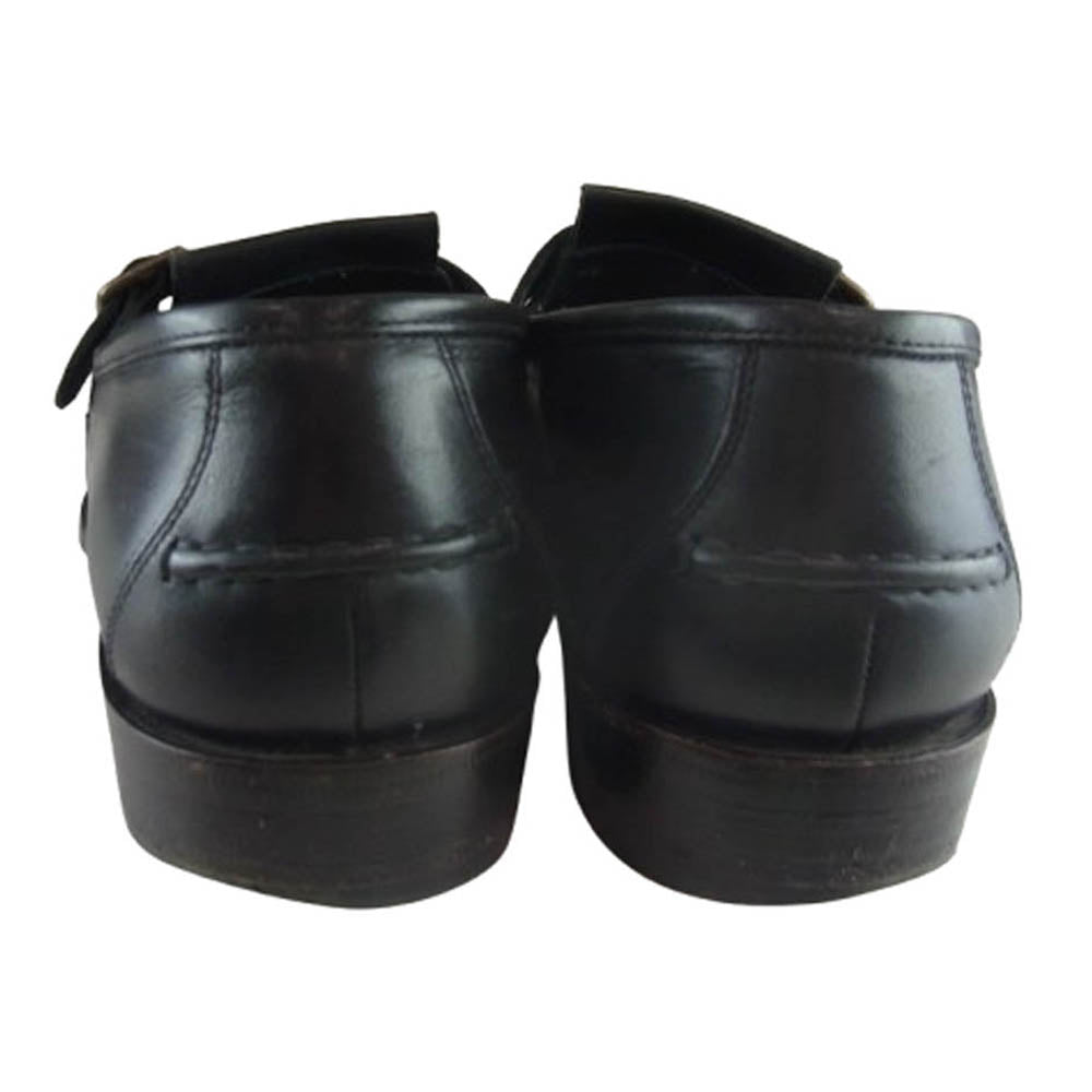 SHIPS シップス Lo spago  ロスパーゴ キルトタッセル モンク レザー シューズ ブラック系 40.5【中古】