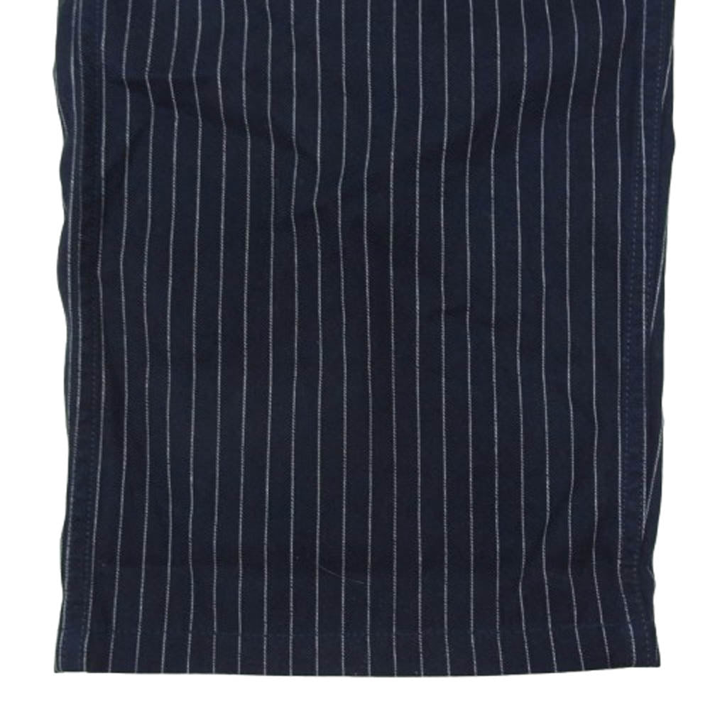 POST OVERALLS ポストオーバーオールズ 3301-IS Mainter Pants IS Gangster stripe indigo ウォバッシュ ペインター パンツ ネイビー系 M【中古】