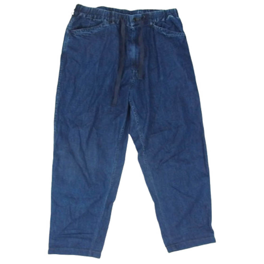 POST OVERALLS ポストオーバーオールズ 3319-8DI E-Z Chinois De Luxe Pant 8oz Denim w deep wash 8オンス デラックス デニム ウォッシュ イージー パンツ インディゴブルー系 L【中古】