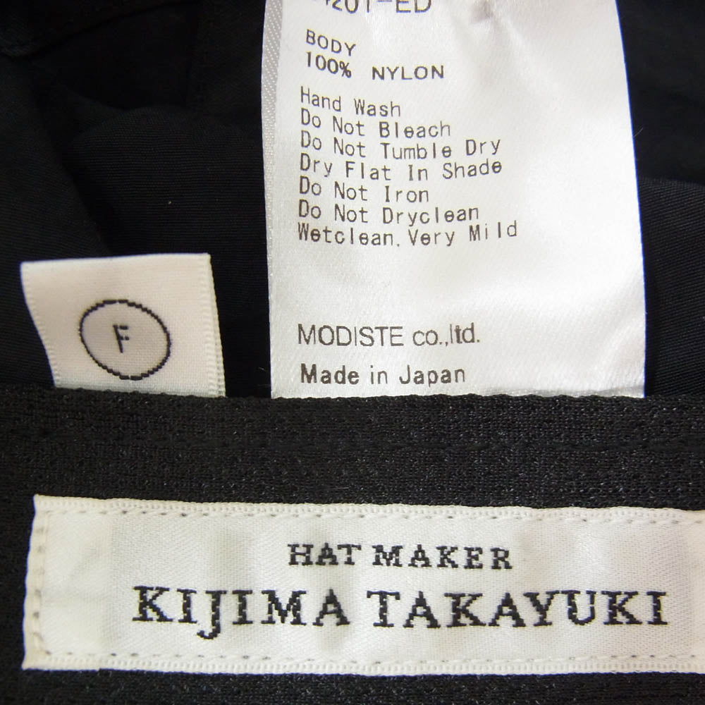 KIJIMA TAKAYUKI キジマタカユキ 24201-ED ナイロン キャップ ブラック系 F【中古】