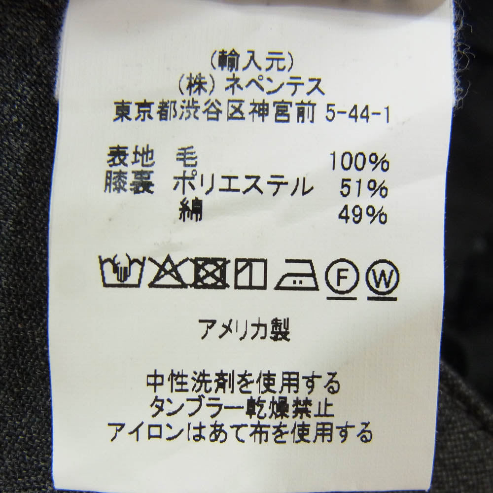 Engineered Garments エンジニアードガーメンツ WP PANT TROPICAL WOOL トロピカル ウール パンツ グレー系 XS【中古】