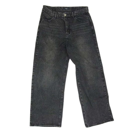 BEAMS ビームス 42-21-0046-147 HEART ブラスト ワイド ストレート デニム ブラック系 M【中古】