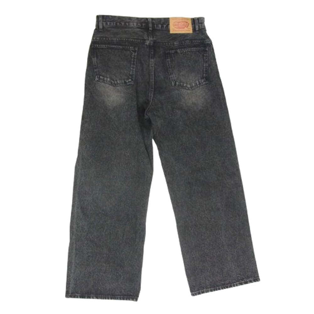 BEAMS ビームス 42-21-0046-147 HEART ブラスト ワイド ストレート デニム ブラック系 M【中古】