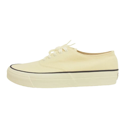 ANATOMICA アナトミカ × WAKOUWA ワクワ LOW CUT COTTON OFF WHITE×WHITE SOLE ローカット スニーカー オフホワイト オフホワイト系 25.5cm【極上美品】【中古】