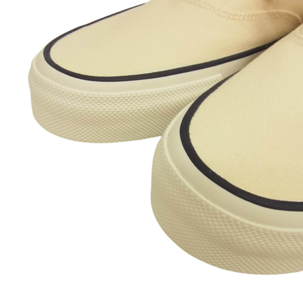 ANATOMICA アナトミカ × WAKOUWA ワクワ LOW CUT COTTON OFF WHITE×WHITE SOLE ローカット スニーカー オフホワイト オフホワイト系 25.5cm【極上美品】【中古】