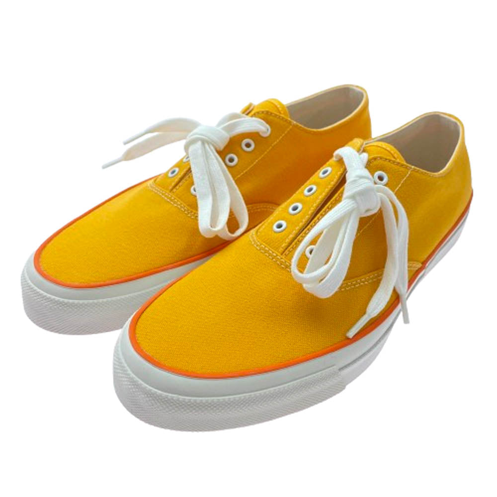 ANATOMICA アナトミカ × WAKOUWA ワクワ LOW CUTCOTTON YELLOW×WHITE SOLE ローカット コットン スニーカー イエロー イエロー系 7.5【新古品】【未使用】【中古】