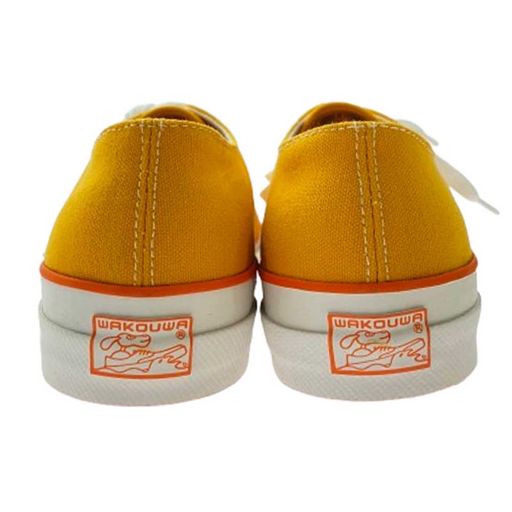 ANATOMICA アナトミカ × WAKOUWA ワクワ LOW CUTCOTTON YELLOW×WHITE SOLE ローカット コットン スニーカー イエロー イエロー系 7.5【新古品】【未使用】【中古】