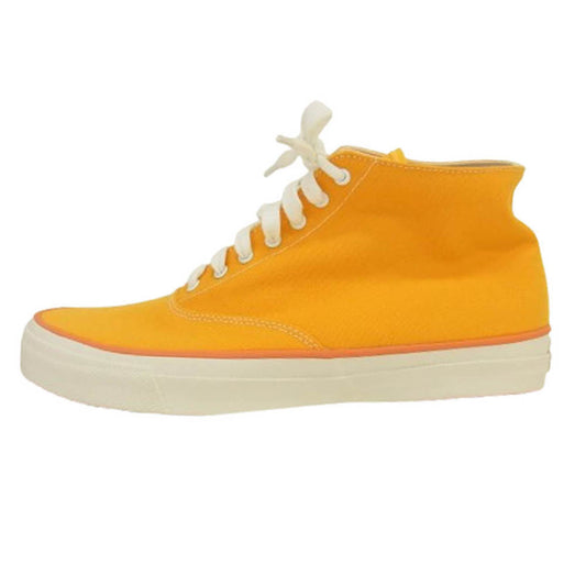 ANATOMICA アナトミカ × WAKOUWA ワクワ HI CUT CUTCOTTON YELLOW×WHITE SOLE ハイカット コットン スニーカー イエロー イエロー系 25.5cm【極上美品】【中古】