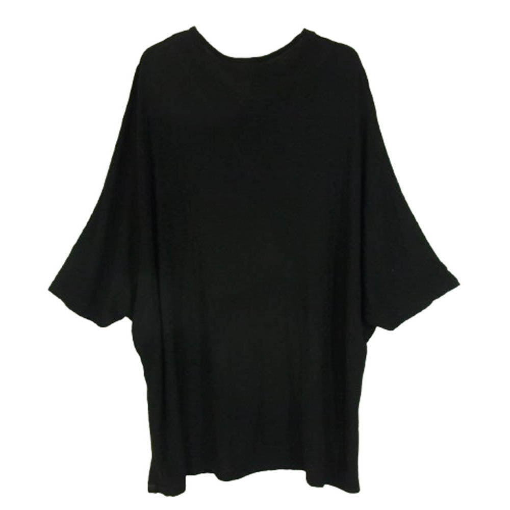 キリュウキリュウ KR-HT03-053 Dolman Henry Neck T-Shirt ドルマン ヘンリーネック Tシャツ カットソー ブラック系 S【中古】