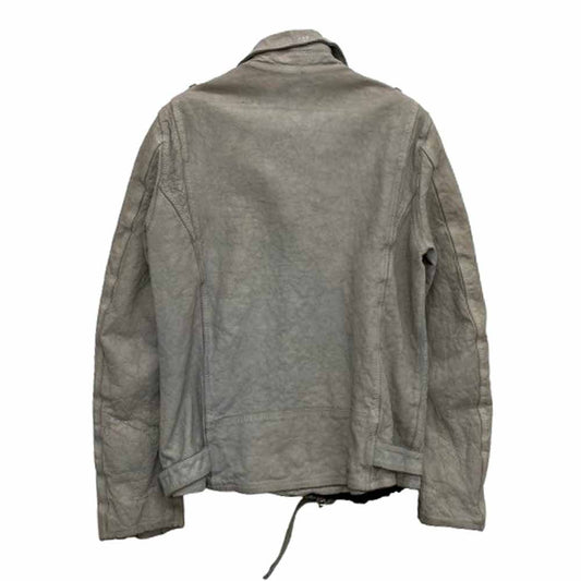 ISAMUKATAYAMA BACKLASH イサムカタヤマバックラッシュ 1927-06 JAPAN CALF NATURAL DYED “GARMENT-WASH” DOUBLE RIDERS ジャパンカーフ 製品洗い ダブルライダース ホワイト系 L 3【中古】