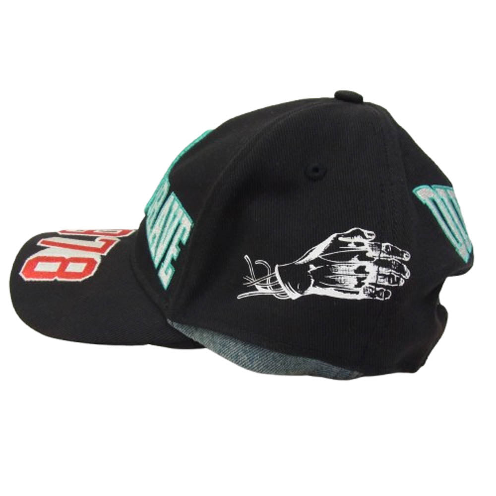 DIESEL ディーゼル RN93243-CA25594 BASEBALL CAP 刺繍 ロゴ ベースボール キャップ 帽子 ブラック系【中古】