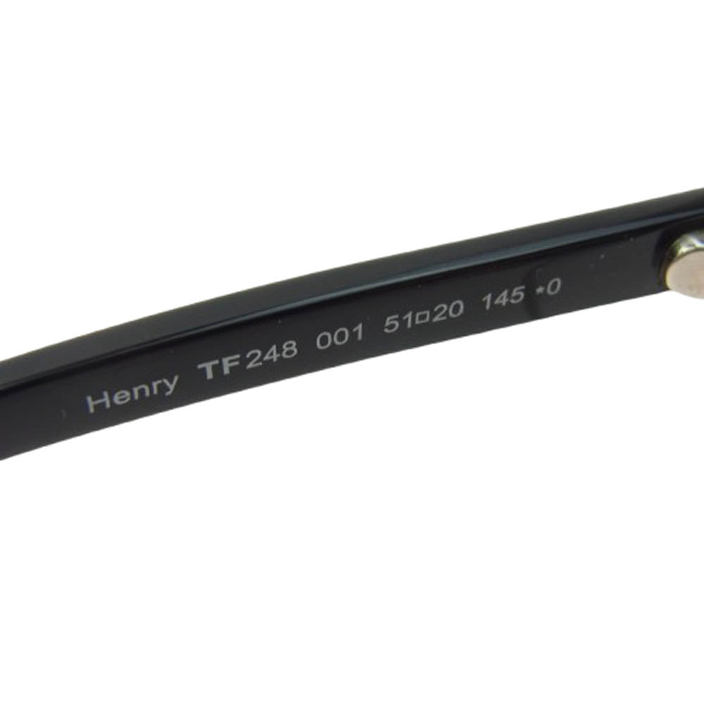 TOM FORD トムフォード TF248 度入り HENRY ヘンリー アイウェア 眼鏡 フレーム：シルバー、ブラック系 51□20　145【中古】