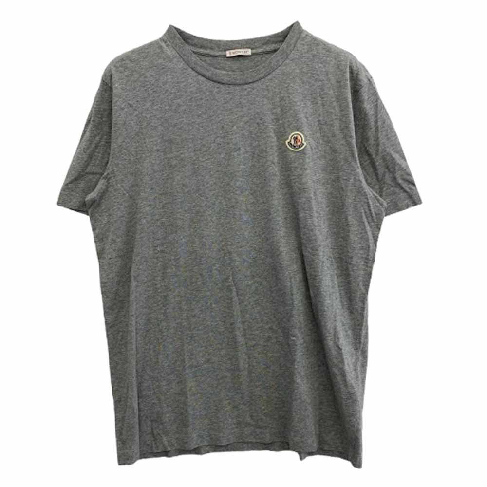 MONCLER モンクレール 25SS K20918C00033 829H8 モンクレールジャパンタグ SS TSHIRT 3 PACK ワッペン付 Tシャツ 半袖カットソー グレー系 XL【極上美品】【中古】