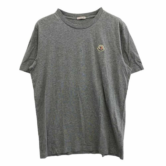 MONCLER モンクレール 25SS K20918C00033 829H8 モンクレールジャパンタグ SS TSHIRT 3 PACK ワッペン付 Tシャツ 半袖カットソー グレー系 XL【極上美品】【中古】
