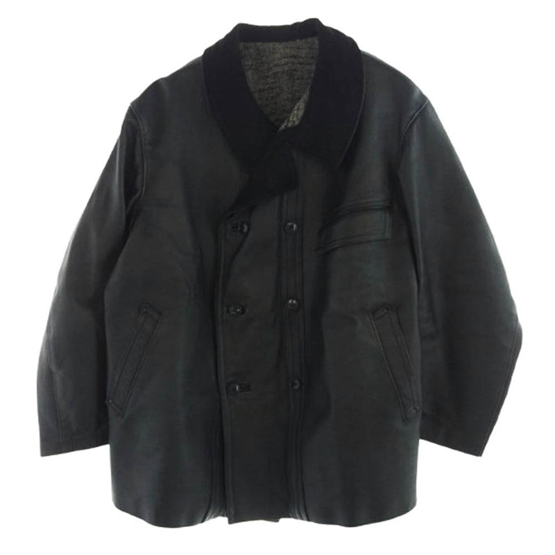 ヴィンテージ 60s～70s le kleber社製 CORBUSIER JACKET コルビジェ レザー ジャケット ブラック系 サイズ表記不明【中古】