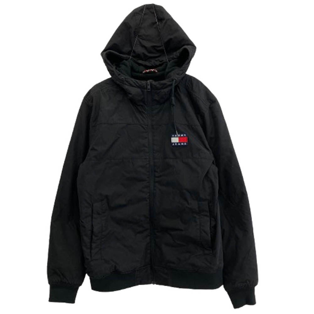 TOMMY HILFIGER トミーヒルフィガー DM0DM11177 Tommy jeans フリース シェル ジャケット ブラック系 M【中古】